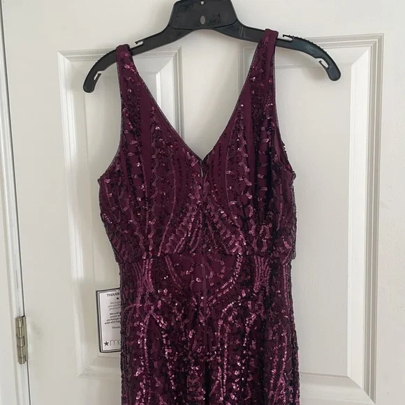 NWT Plum Sequin Dress - Picture 3 of 7
